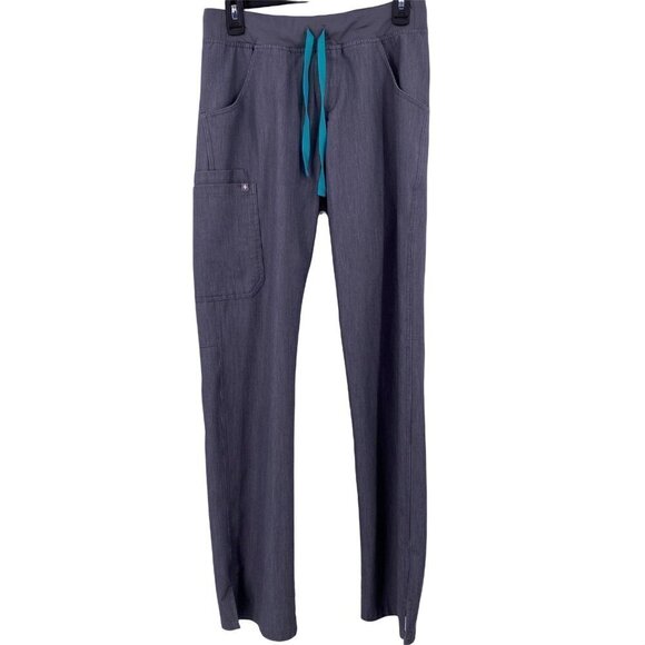 Figs Technical Collection Grey Pants Women's Size Small Tall - Picture 1 of 8